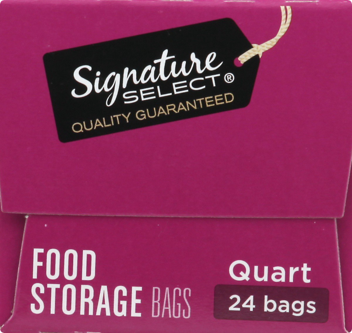 slide 4 of 9, Signature Select Food Storage Bags 24 ea, 