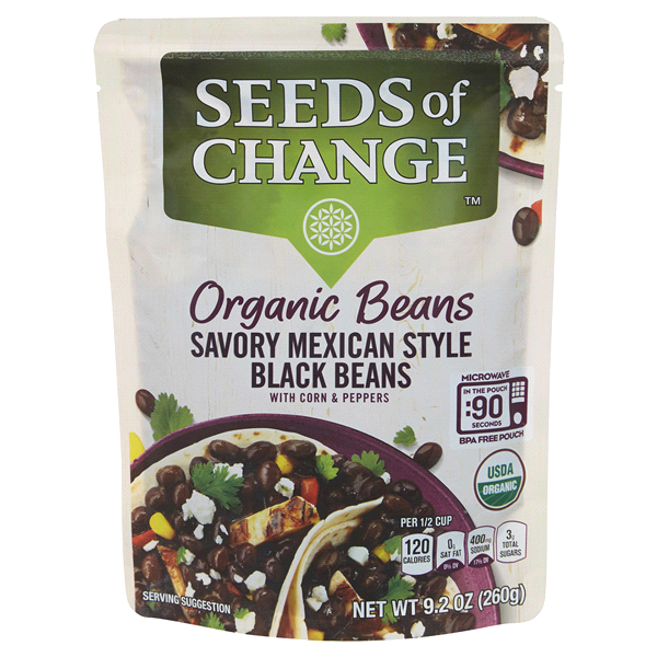 slide 1 of 1, Seeds of Change Organic Mexican Style Black Beans, 9.2 oz