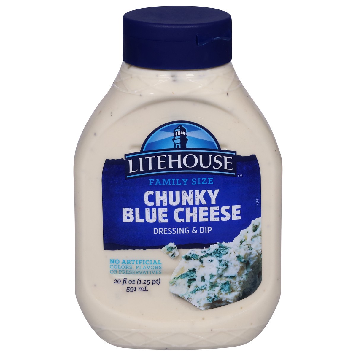 slide 1 of 9, Litehouse Family Size Chunky Blue Cheese Dressing & Dip, 20 oz