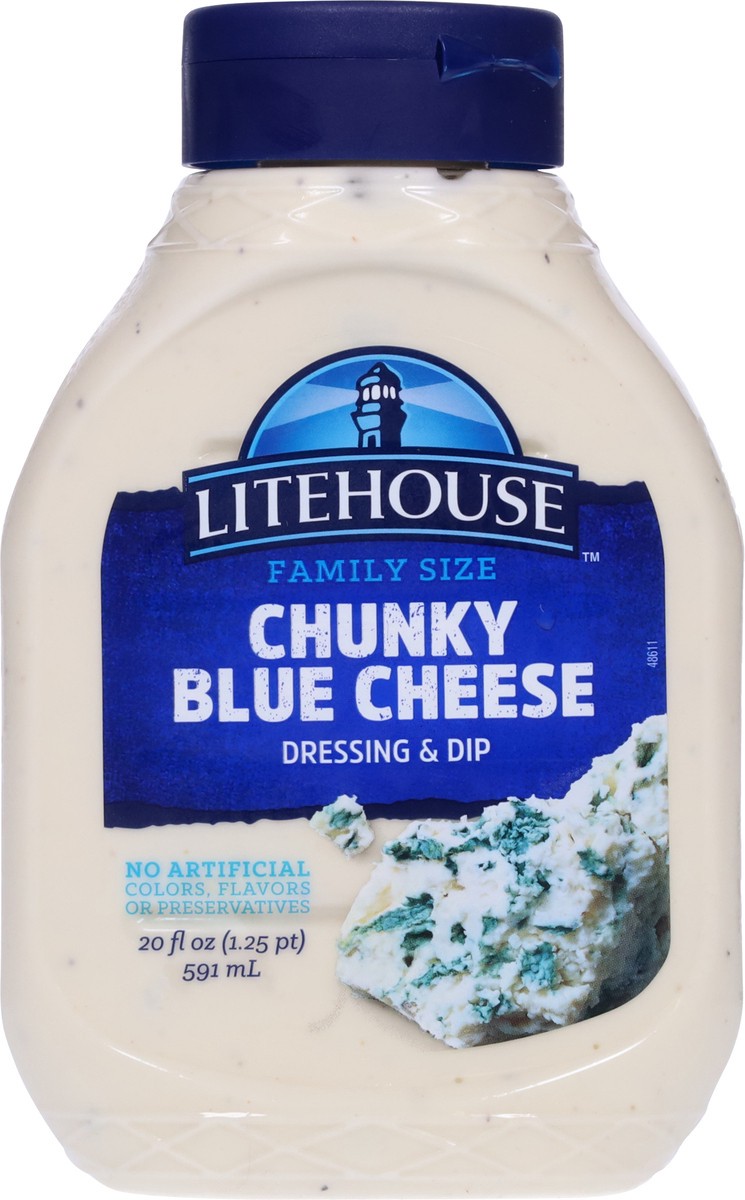 slide 2 of 9, Litehouse Family Size Chunky Blue Cheese Dressing & Dip, 20 oz