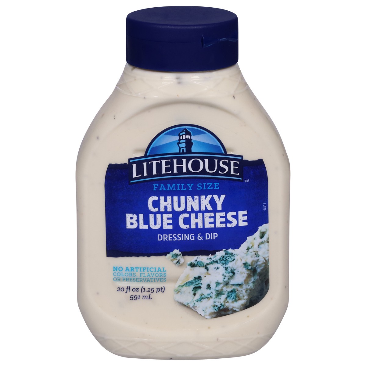 slide 1 of 9, Litehouse Chunky Blue Cheese Dressing & Dip 20 fl. oz. Bottle, 20 oz