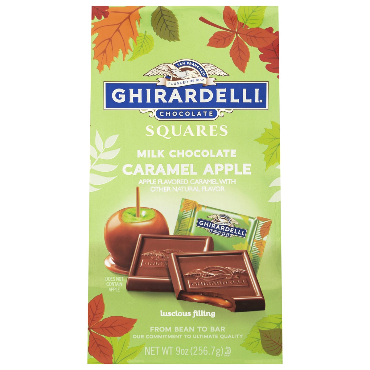 slide 1 of 8, Ghirardelli Milk Chocolate Caramel Apple Squares 9 oz, 9 oz