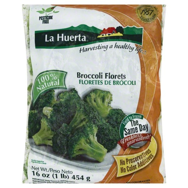 slide 1 of 5, La Huerta Broccoli Florets 16 oz, 16 oz