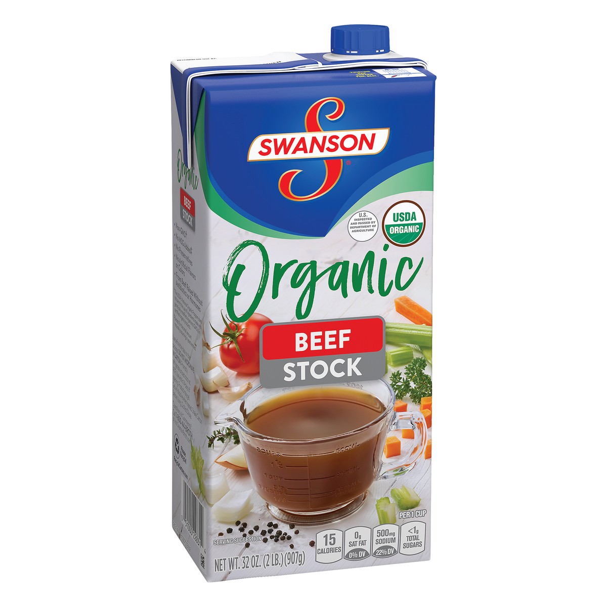 slide 8 of 13, Swanson Organic Beef Stock 32 oz, 32 oz