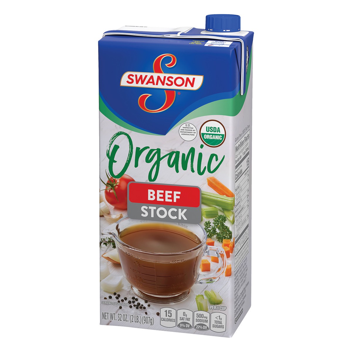 slide 10 of 13, Swanson Organic Beef Stock 32 oz, 32 oz