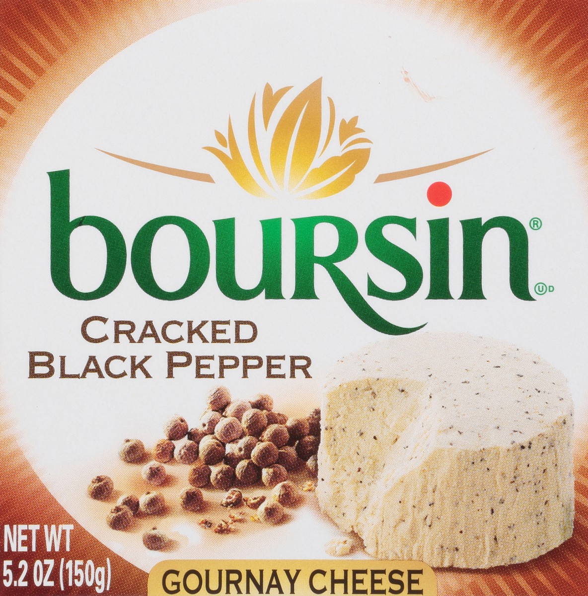 slide 6 of 9, Boursin Cracked Black Pepper Gournay Cheese 5.2 oz Box, 5.2 oz