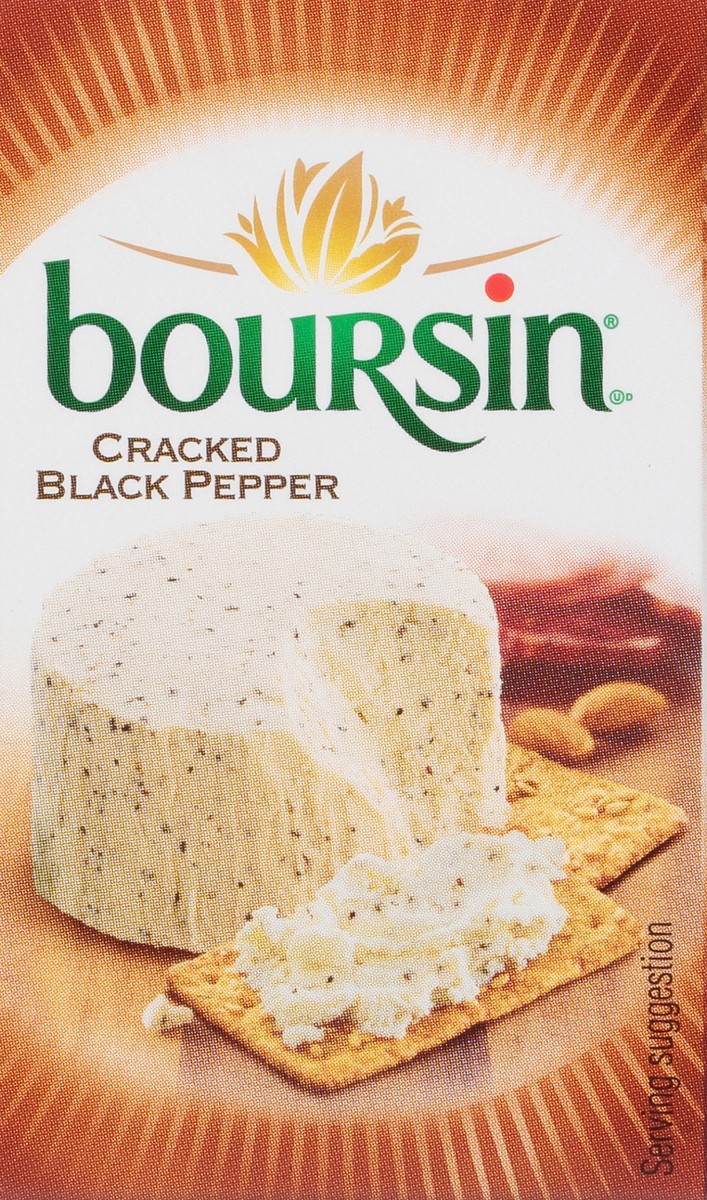 slide 7 of 9, Boursin Cracked Black Pepper Gournay Cheese 5.2 oz Box, 5.2 oz