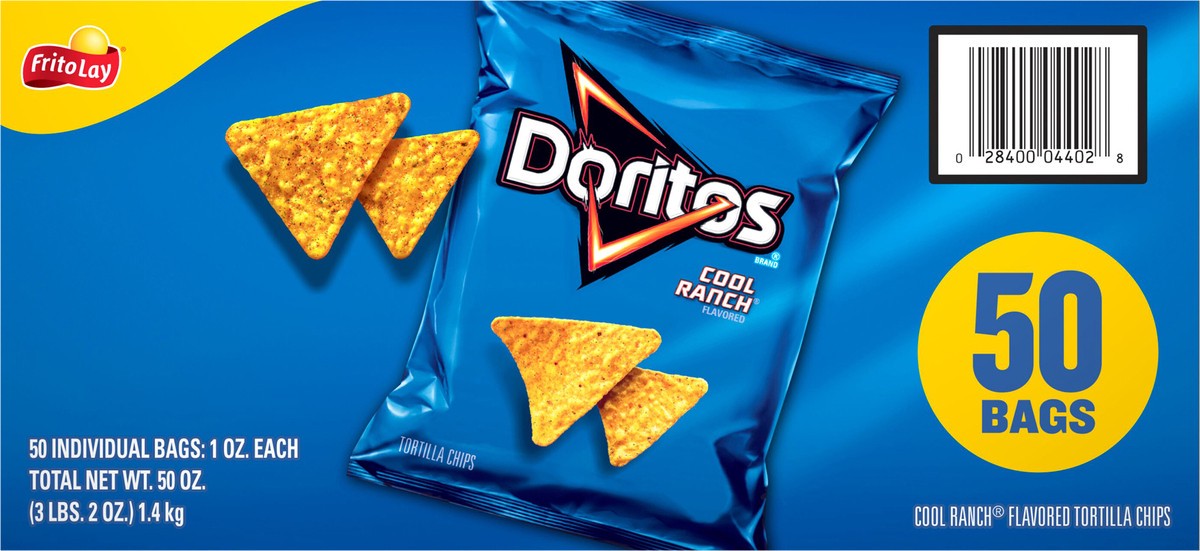 slide 6 of 13, Doritos Tortilla Chips, 50 ct