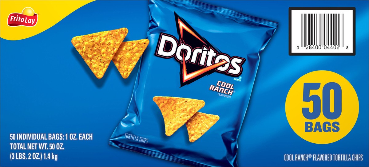 slide 11 of 13, Doritos Tortilla Chips, 50 ct