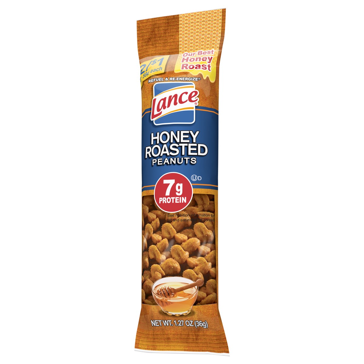 slide 8 of 8, Lance Honey Roasted Peanuts, 1.27 Oz Single Pack, 1.27 oz