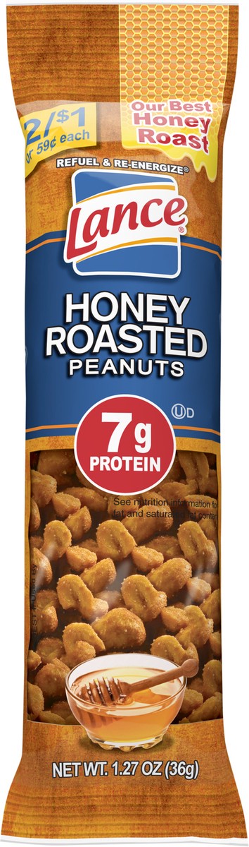 slide 7 of 8, Lance Honey Roasted Peanuts, 1.27 Oz Single Pack, 1.27 oz