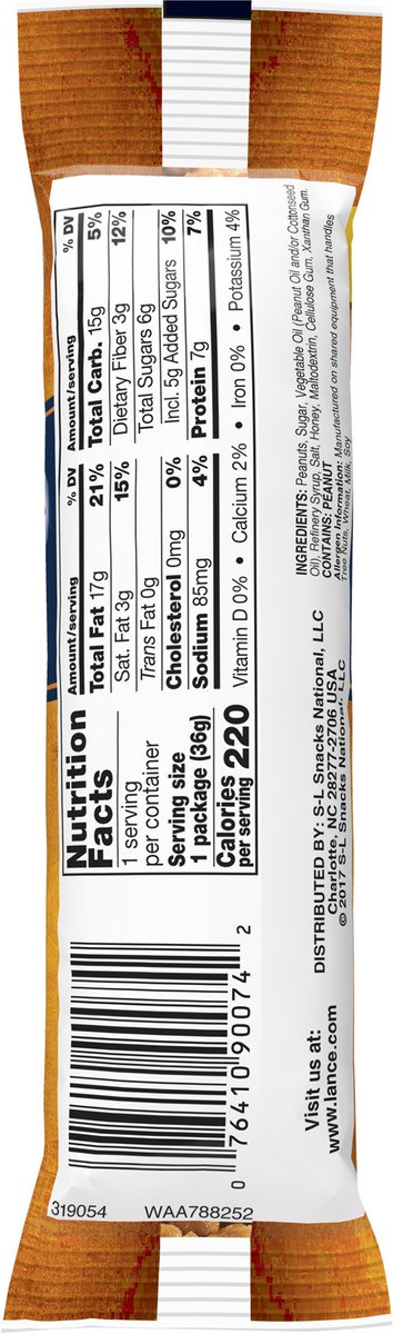 slide 4 of 8, Lance Honey Roasted Peanuts, 1.27 Oz Single Pack, 1.27 oz