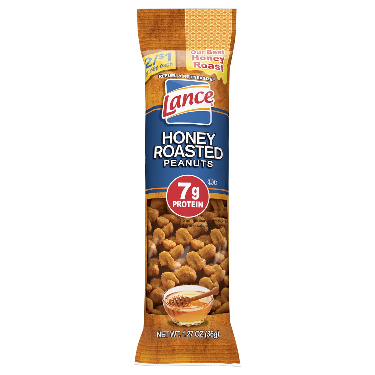 slide 8 of 8, Lance Honey Roasted Peanuts, 1.27 Oz Single Pack, 1.27 oz