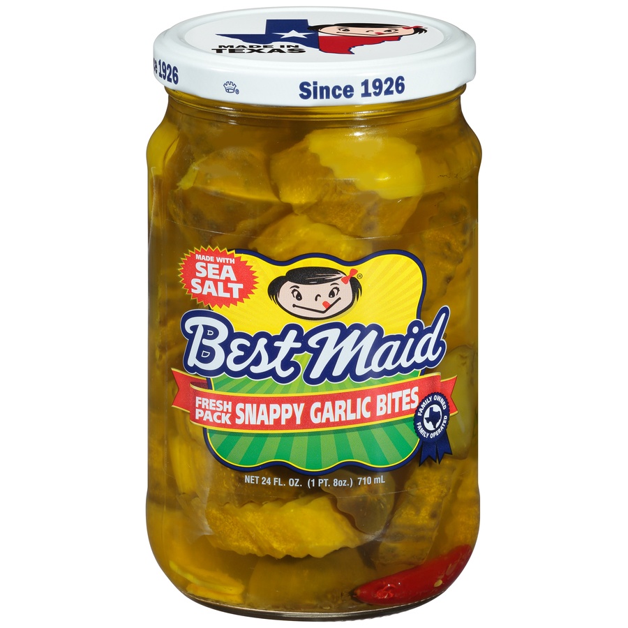 slide 1 of 1, Best Maid Snappy Garlic Bites, 24 oz