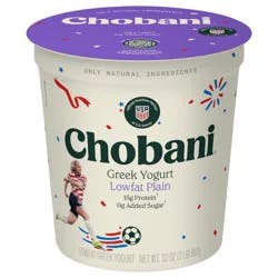 Chobani Yogurt, Low-Fat, Greek, Plain