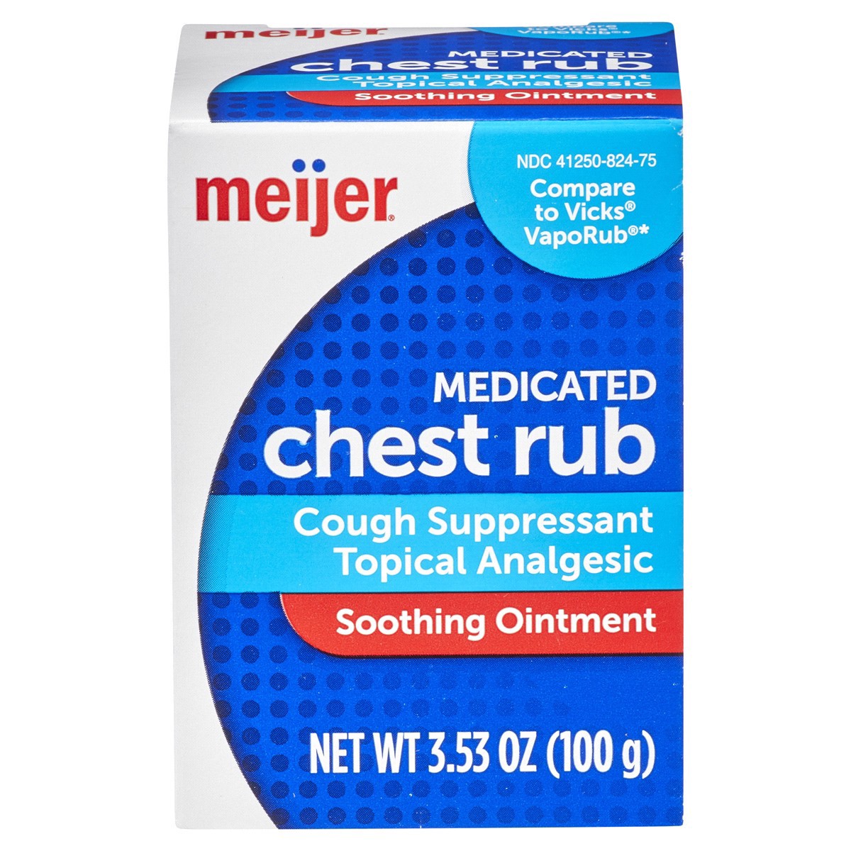 slide 1 of 29, Meijer Medicated Chest Rub, 3.53 oz