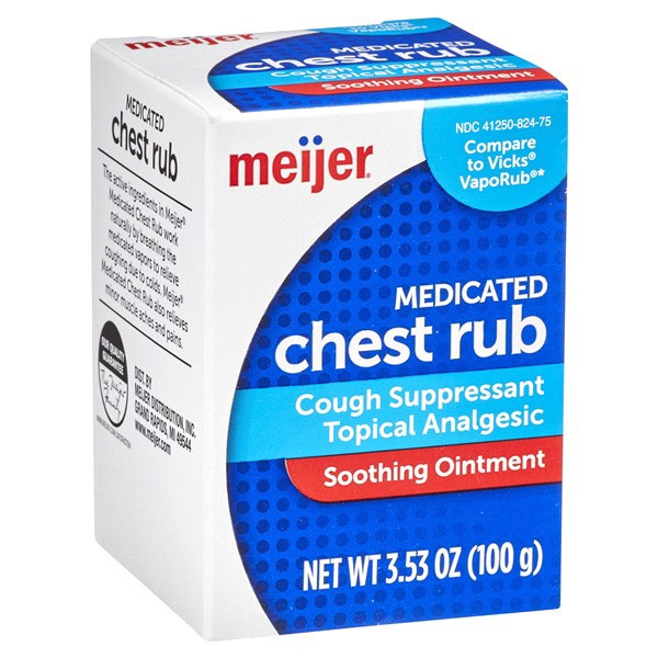 slide 4 of 29, Meijer Medicated Chest Rub, 3.53 oz