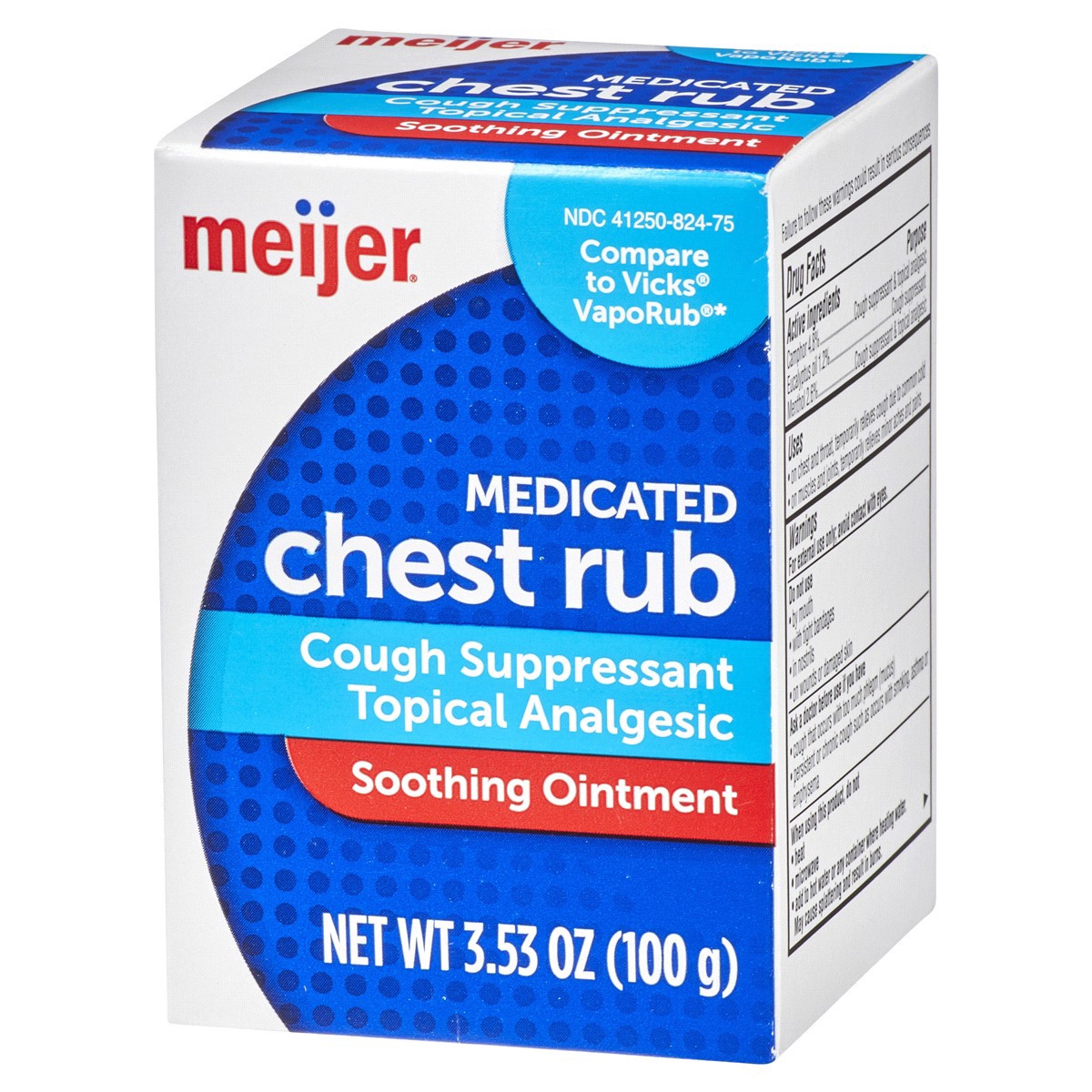 slide 9 of 29, Meijer Medicated Chest Rub, 3.53 oz