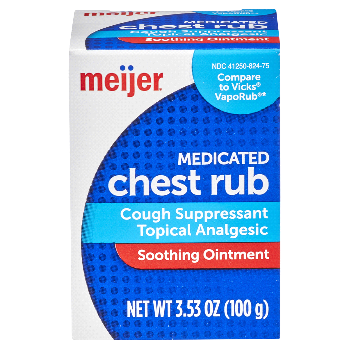 Meijer Medicated Chest Rub 3.53 oz | Shipt