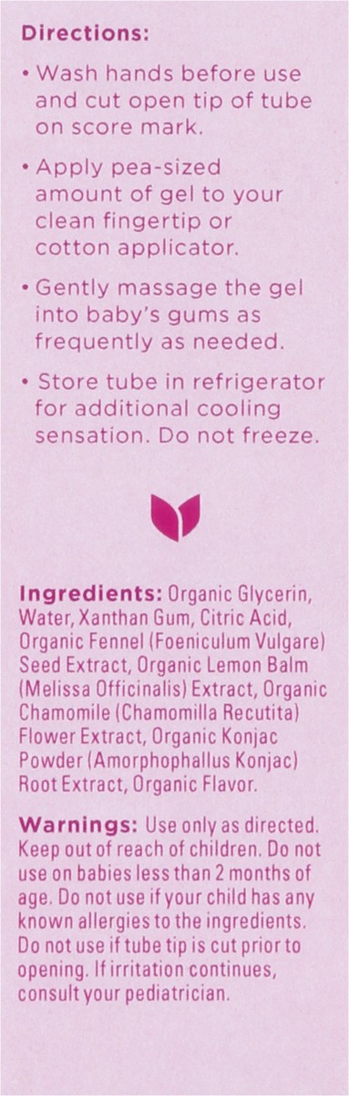 slide 6 of 9, Hyland's Naturals Baby Organic 2+ Months Nighttime Cherry Flavor Soothing Gel 0.53 oz, 1 ct