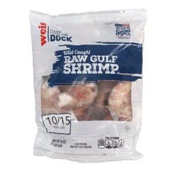 Weis Fresh from the Dock Colossal Gulf Shrimp 10/15 Count, Wild Caught, Raw
