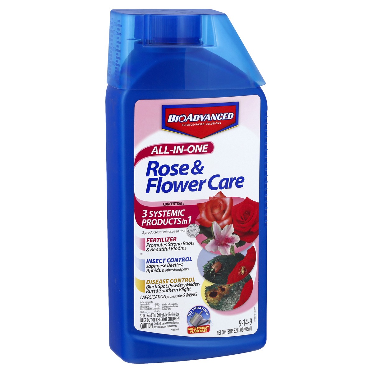 slide 7 of 9, Bioadvanced Rose & Flower Care 32 oz, 32 fl oz