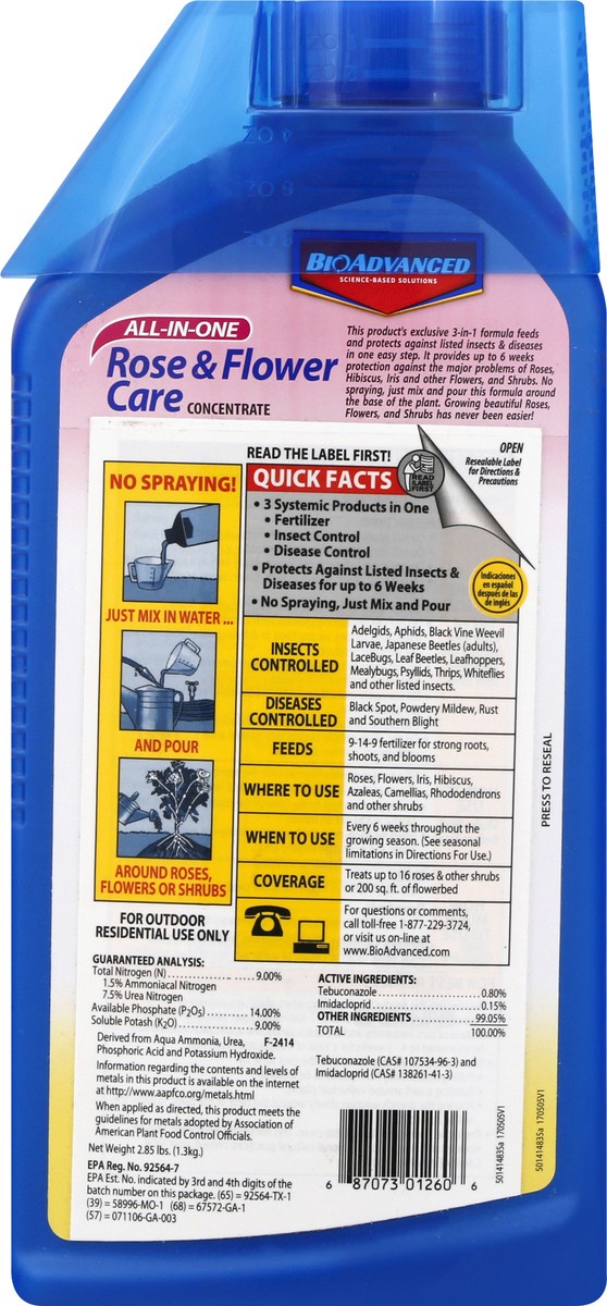 slide 8 of 9, Bioadvanced Rose & Flower Care 32 oz, 32 fl oz