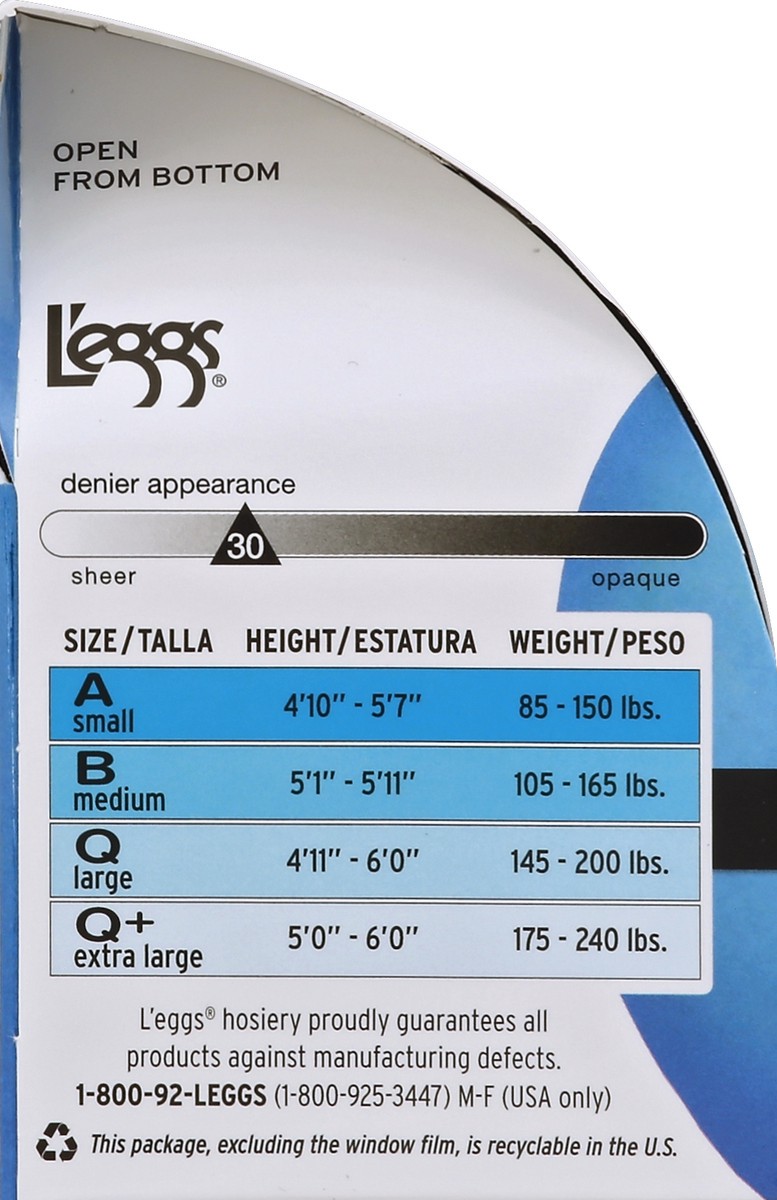 slide 3 of 4, L'eggs Tights 1 ea, 1 ct