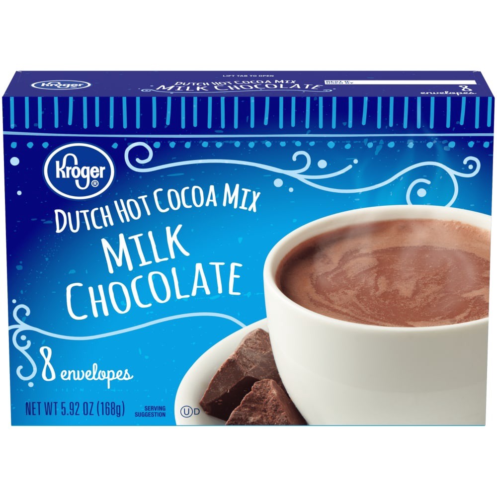 slide 2 of 3, Kroger Dutch Milk Chocolate Hot Cocoa Mix, 8 ct; 0.74 oz