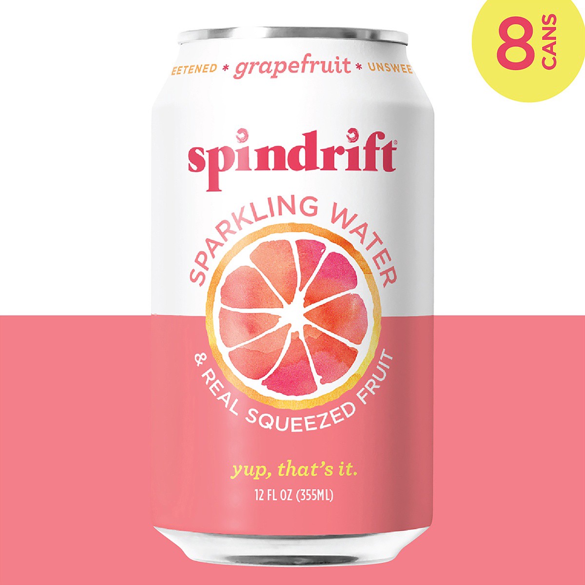slide 3 of 7, Spindrift Sparkling Water - Grapefruit - 12 fl oz, 12 fl oz