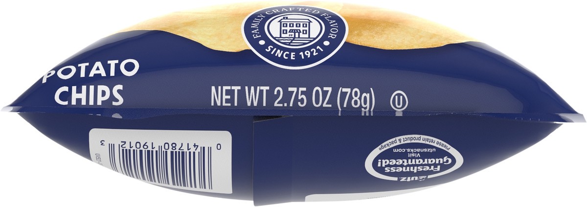 slide 2 of 7, Utz 2.75 oz Utz No Salt Added Original Potato Chips, 2.75 oz
