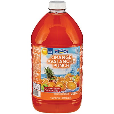 slide 1 of 1, Hill Country Fare Orange Avalanche Orange Juice, 128 oz