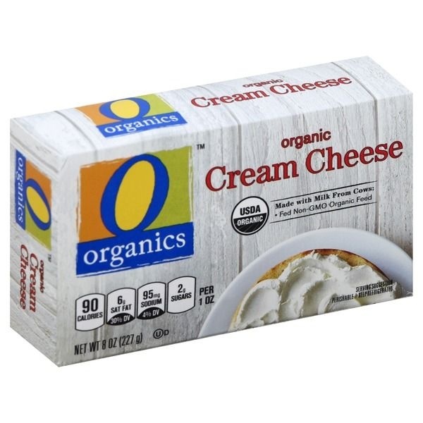 slide 1 of 1, O Organics Organic Cheese Cream, 8 oz