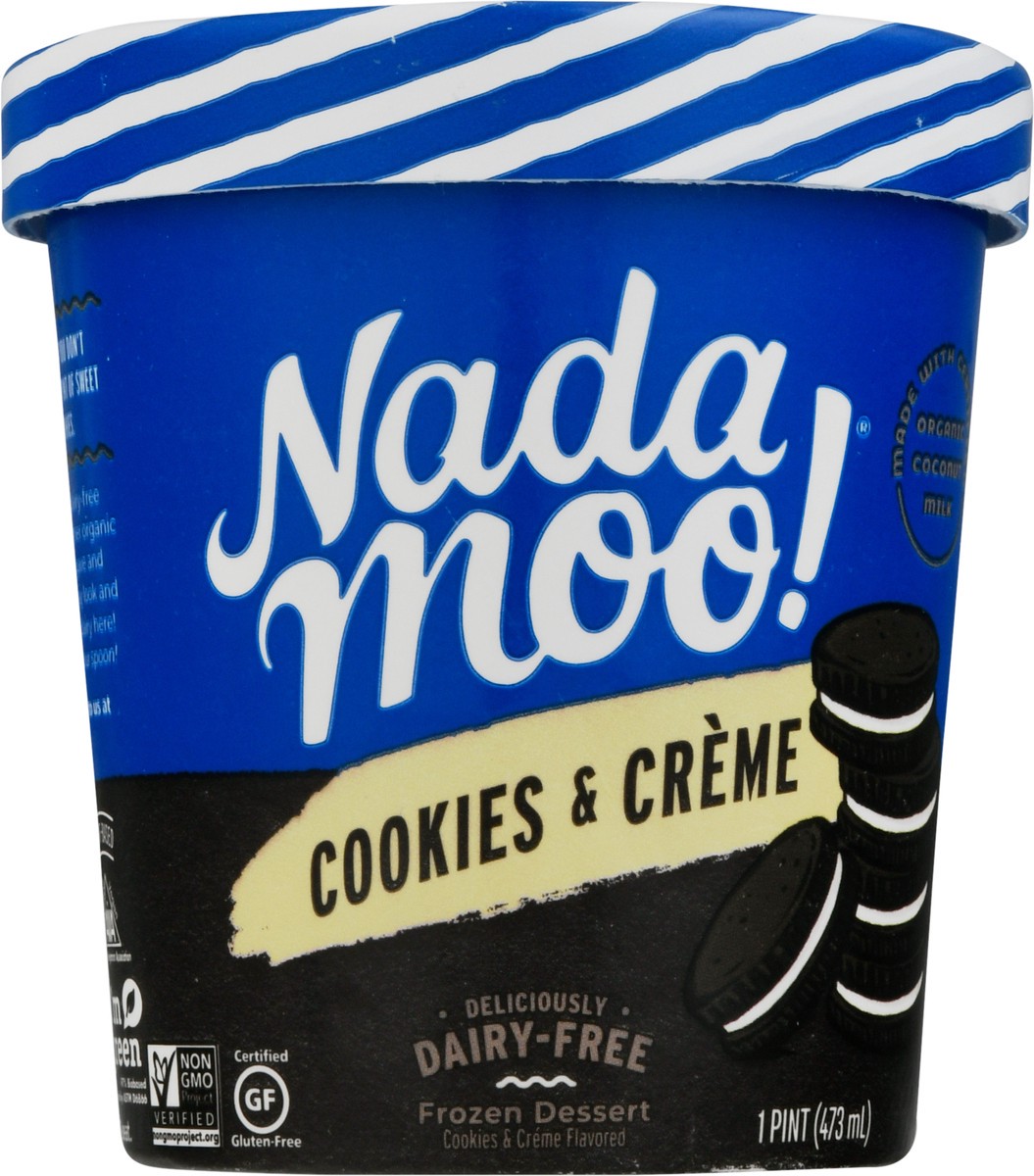slide 6 of 9, NadaMoo Cookies & Creme Frozen Dessert 1 pt, 1 pint