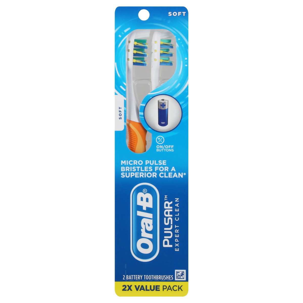 slide 1 of 7, Oral-B Pulsar Value Pack Soft Battery Toothbrushes 2 ea, 2 ct