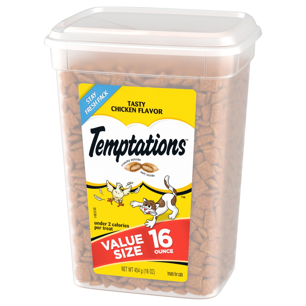 slide 4 of 4, Temptations Tasty Chicken BACK Label Value Pack PA Work 16OZ, 16 oz