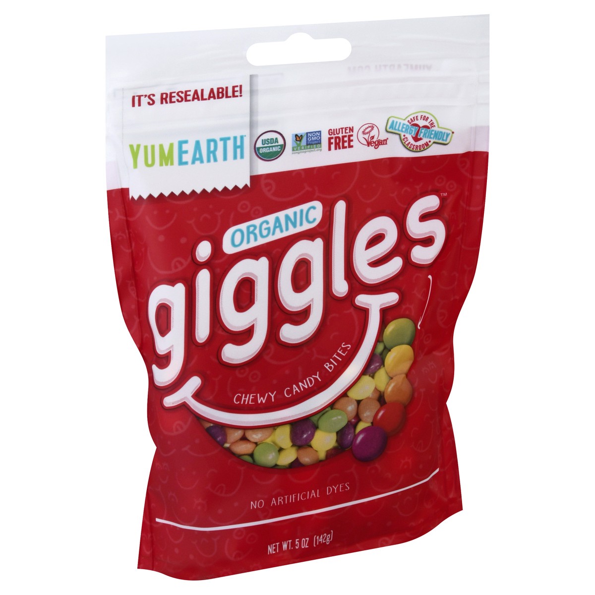 slide 4 of 9, YumEarth Giggles Organic Chewy Candy Bites 5 oz, 5 oz