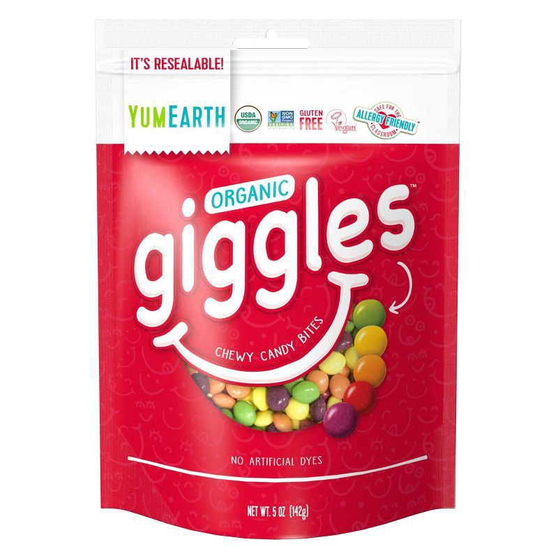 slide 1 of 9, YumEarth Giggles Organic Chewy Candy Bites 5 oz, 5 oz