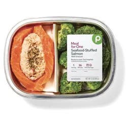 Publix Seafood-Stuffed Salmon, Meal for One