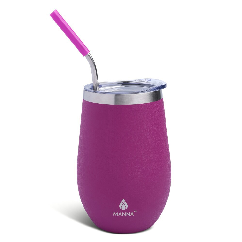 slide 2 of 2, Manna Wine Tumbler - Purple, 17 oz