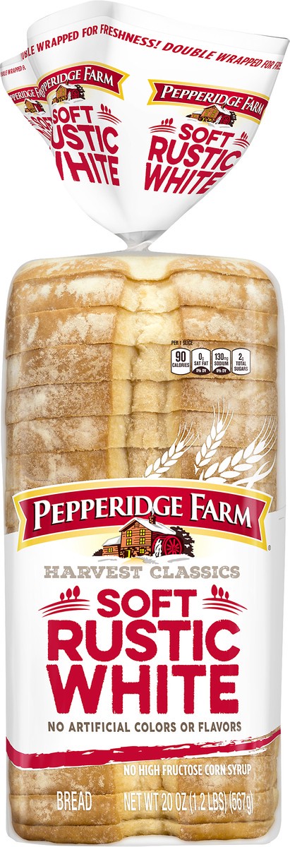 slide 6 of 7, Pepperidge Farm Harvest Classics Soft Rustic White Bread, 20 oz. Bag, 20 oz