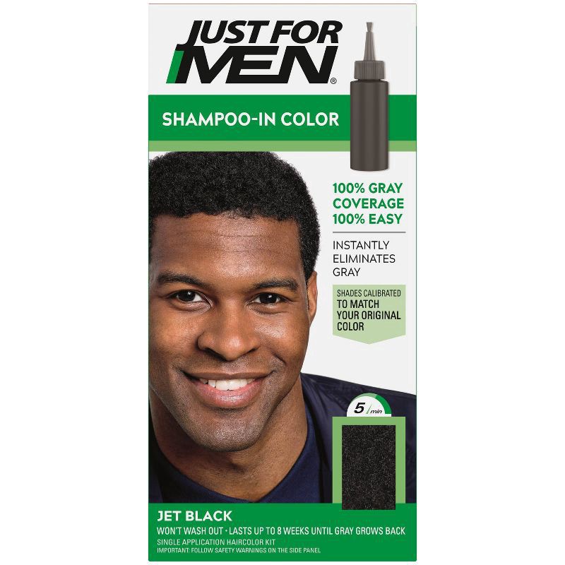 slide 1 of 97, Just for Men Jet Black Hair Color, 1 ct