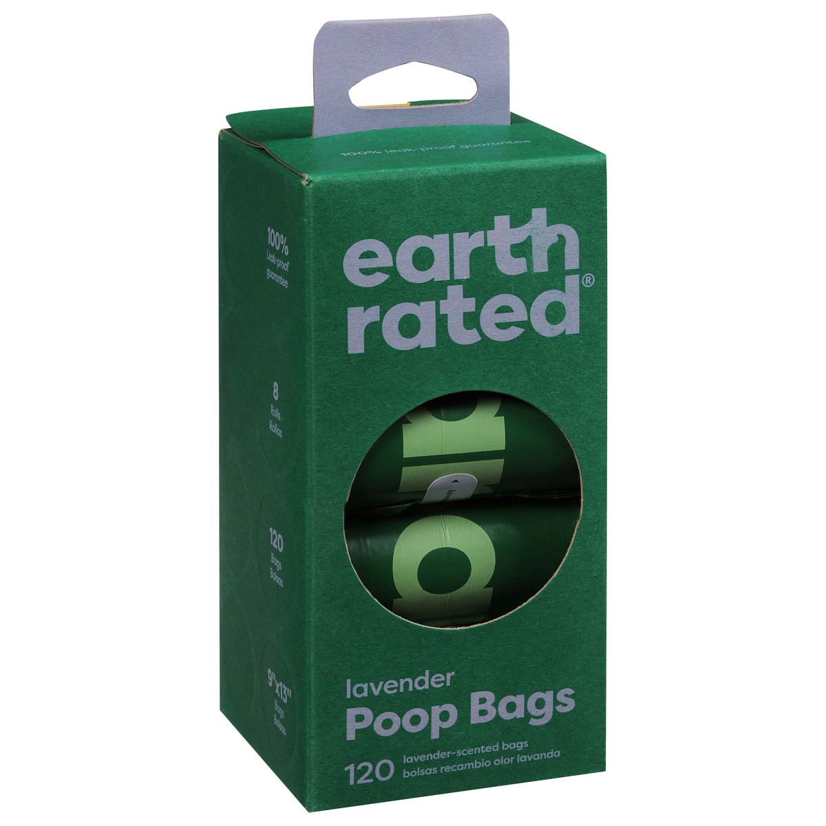 slide 5 of 9, Earth Rated Lavender Poop Bags 8 - 15 Bag Rolls, 120 ct