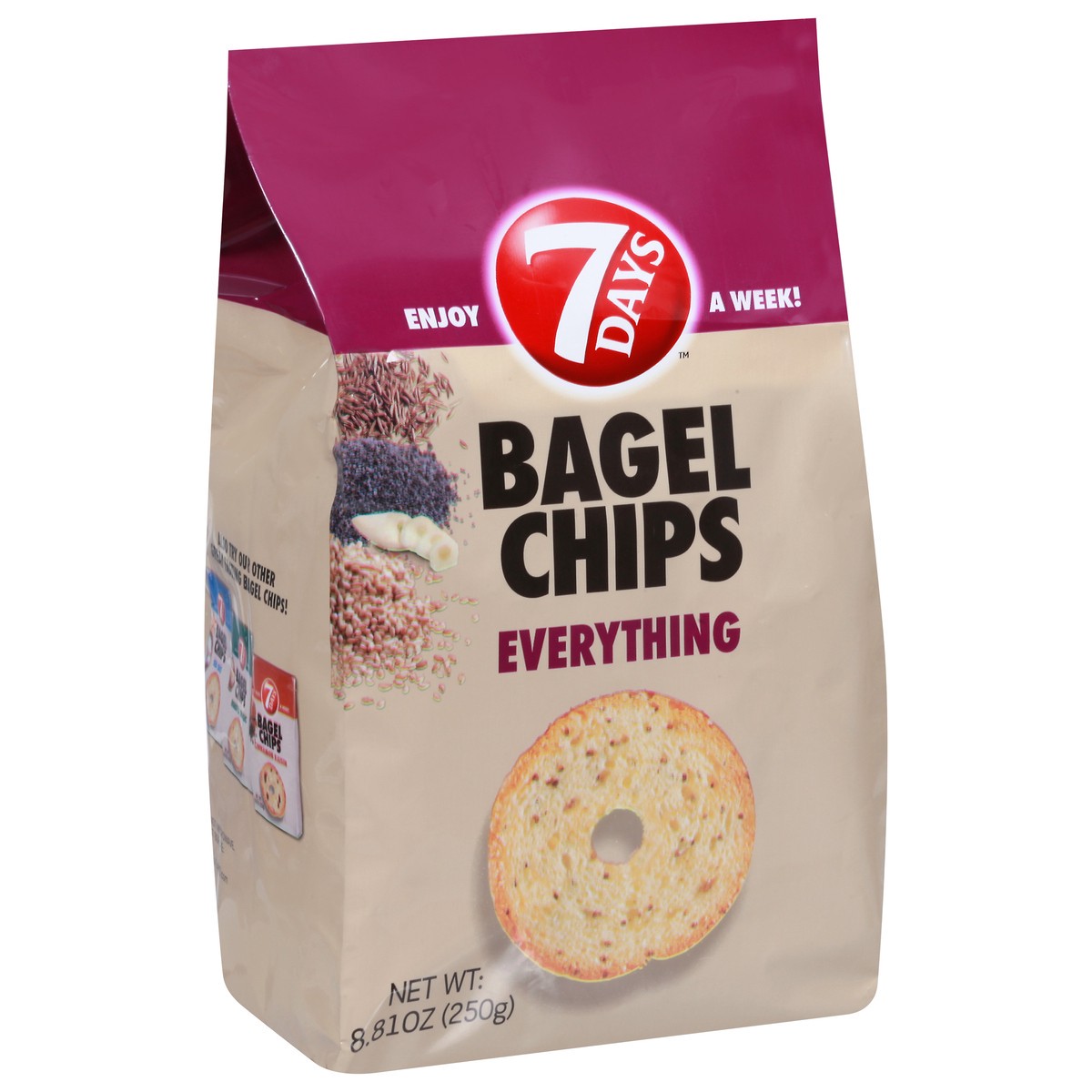 slide 13 of 13, 7DAYS Everything Bagel Chips 8.81 oz, 8.81 oz