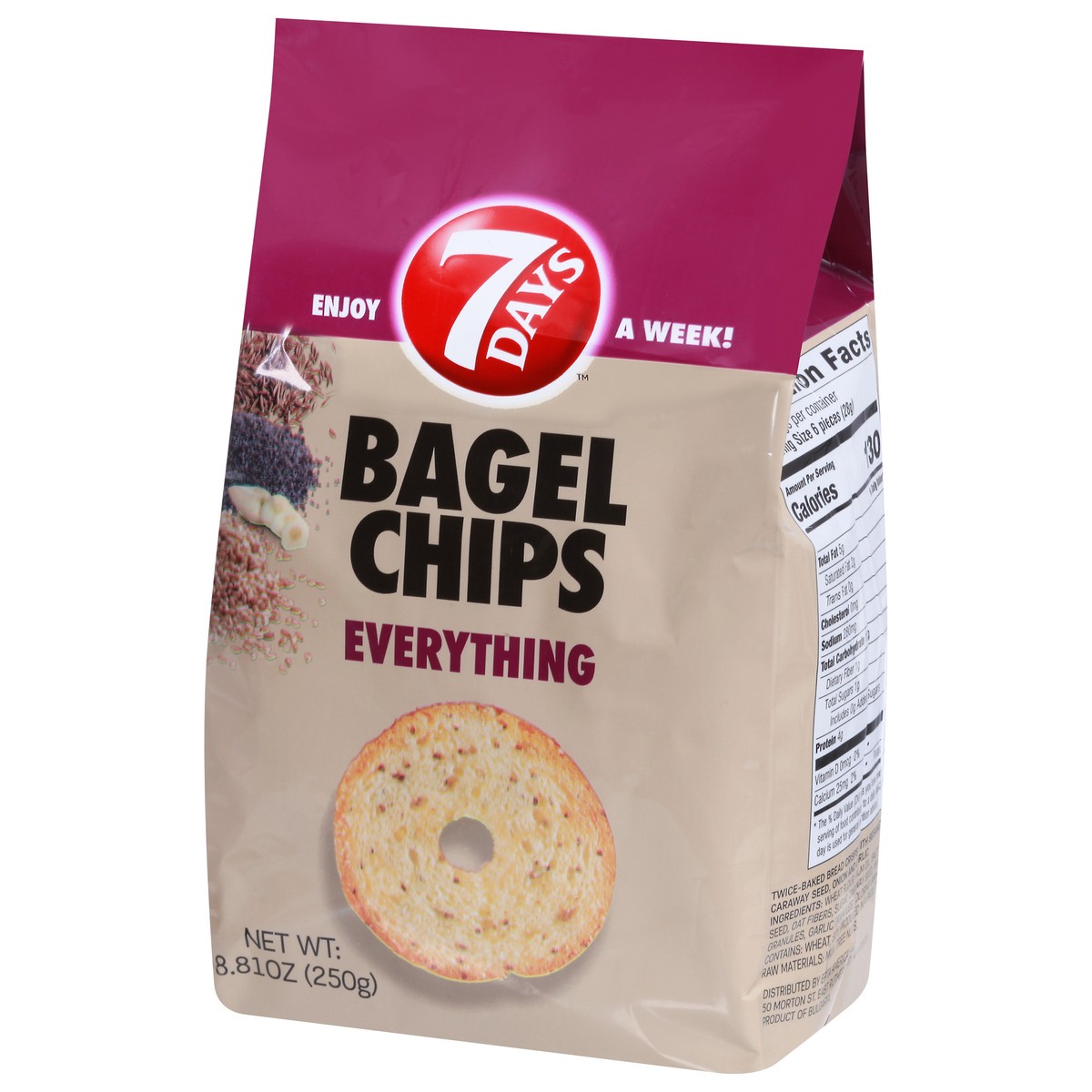 slide 5 of 13, 7DAYS Everything Bagel Chips 8.81 oz, 8.81 oz