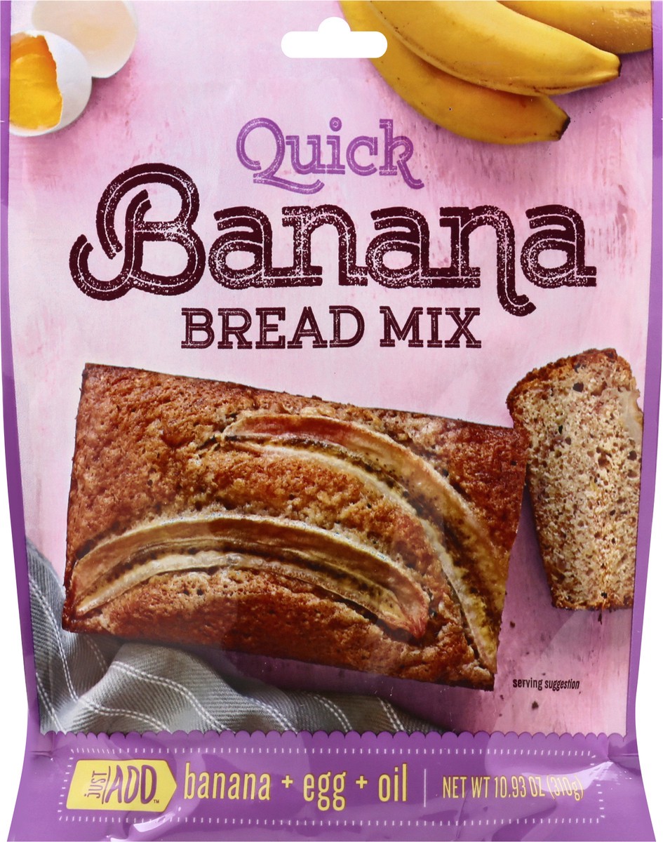 slide 1 of 10, Just ADD Quick Banana Bread Mix 10.93 oz, 10.93 oz