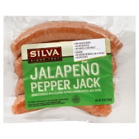 slide 1 of 1, Silva Antibiotic-Free Jalapeno & Pepper Jack Cheese Smoked Pork Sausage, 