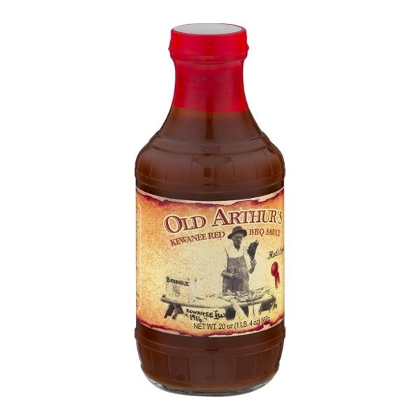 slide 1 of 1, Old Arthur's Kewanee Red BBQ Sauce, Hot Spicy, 20 oz