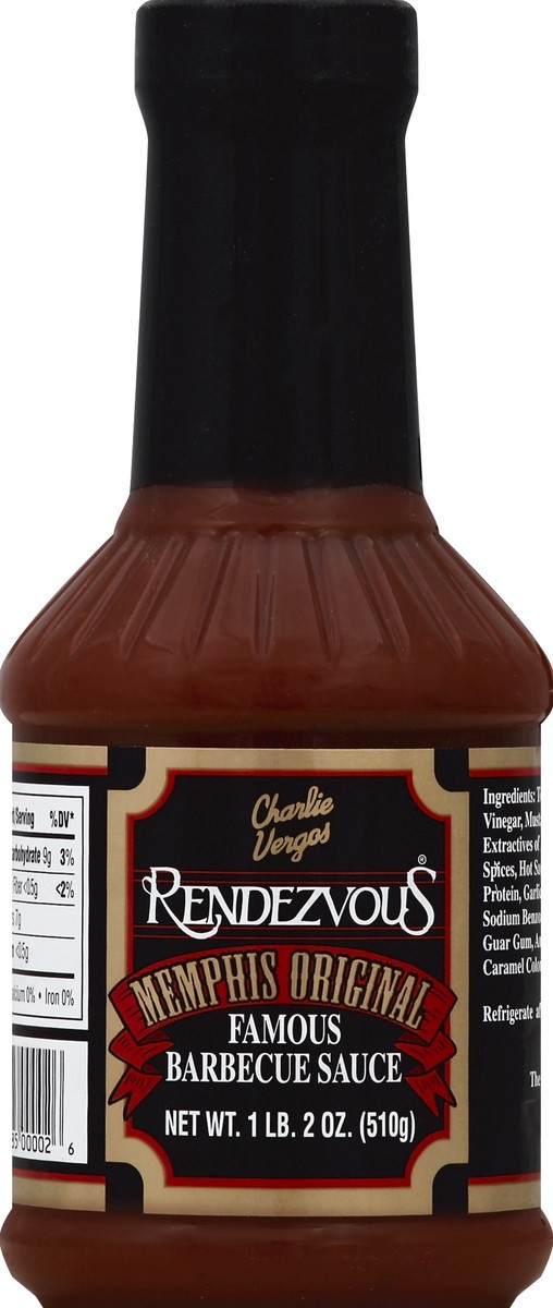 slide 2 of 2, Rendezvous Famous Barbecue Sauce, 18 oz