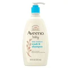 Aveeno Baby Daily Moisture Gentle Body Bath Wash & Shampoo - Lightly Scented - 18 fl oz